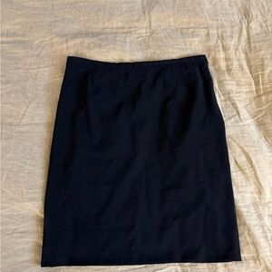 Giorgio Armani Classic Black Wool Pencil Skirt